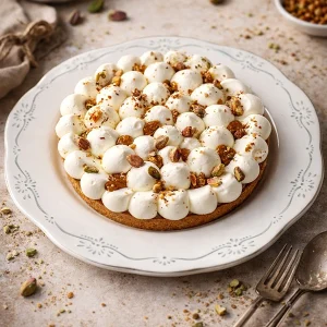 Tarte pistache fleur d'oranger